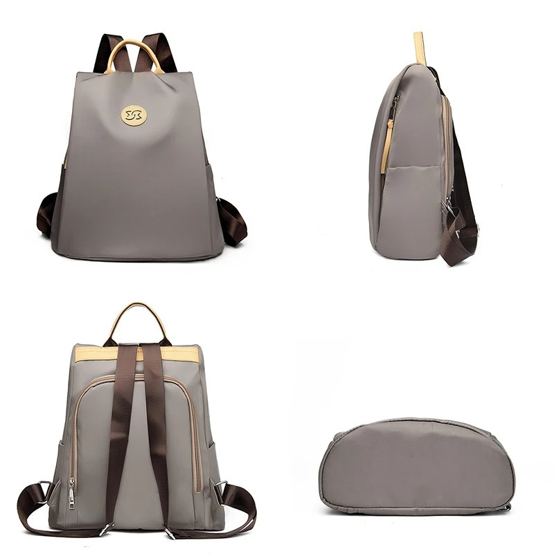 Anti Theft Women Backpack High Quality Nylon Fashion Schoolbag Luxury Laptop Backpacks Ladies Travel Knapsack Shoulder Bag