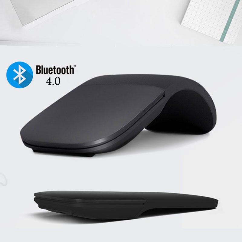 Mini Wireless Folding Bluetooth Mouse Foldable Arc Touch Mice Ergonomic Utra Thin Silent Gamer Mause For Microsoft Laptop PC