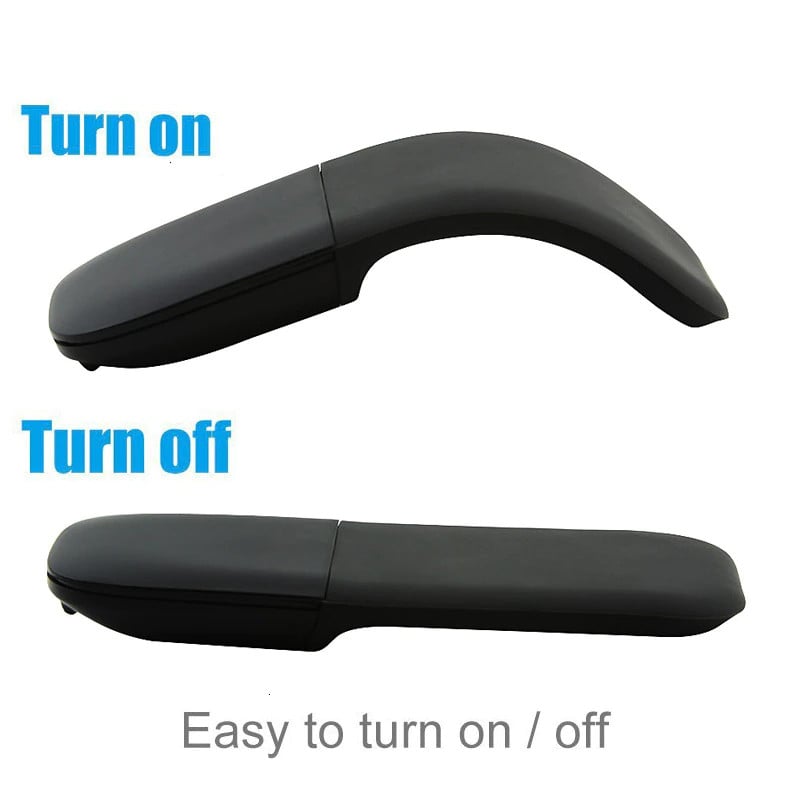 Mini Wireless Folding Bluetooth Mouse Foldable Arc Touch Mice Ergonomic Utra Thin Silent Gamer Mause For Microsoft Laptop PC
