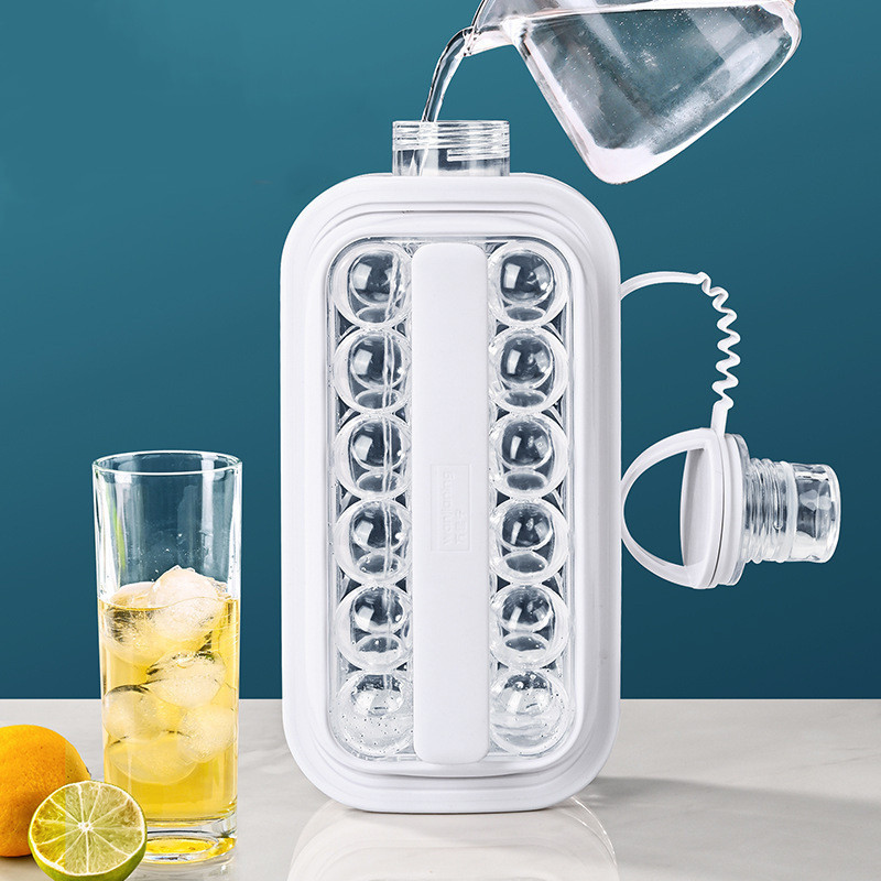 Ice Ball Maker Portable Ice Maker Bottle Makes Ice Cubes Ice Cube Molds Bottle Creative Ice Hockey Bubble Ice Maker Kettle
