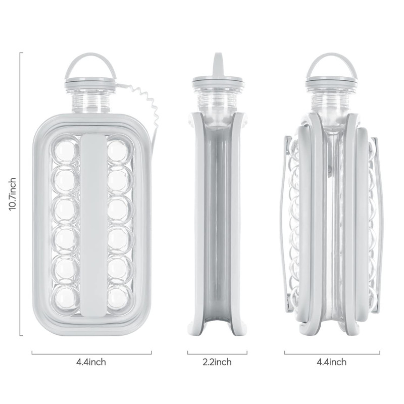 Ice Ball Maker Portable Ice Maker Bottle Makes Ice Cubes Ice Cube Molds Bottle Creative Ice Hockey Bubble Ice Maker Kettle
