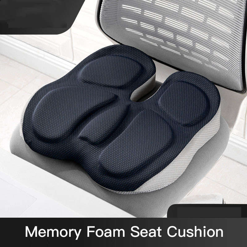 Memory Foam Chair Orthopedic Cushion Office Seat Pad Hemorrhoid Treat Car Seat Big Relief Pain Tailbone Coccyx Pillow Cushion