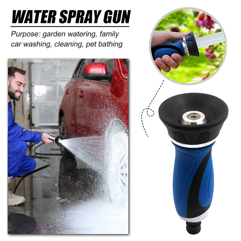 Garden Hose Nozzle Lawn Watering Sprinklers Irrigation Spray Adjustable Nozzles High Pressure Car Wash Water Spray Cleaning Tool