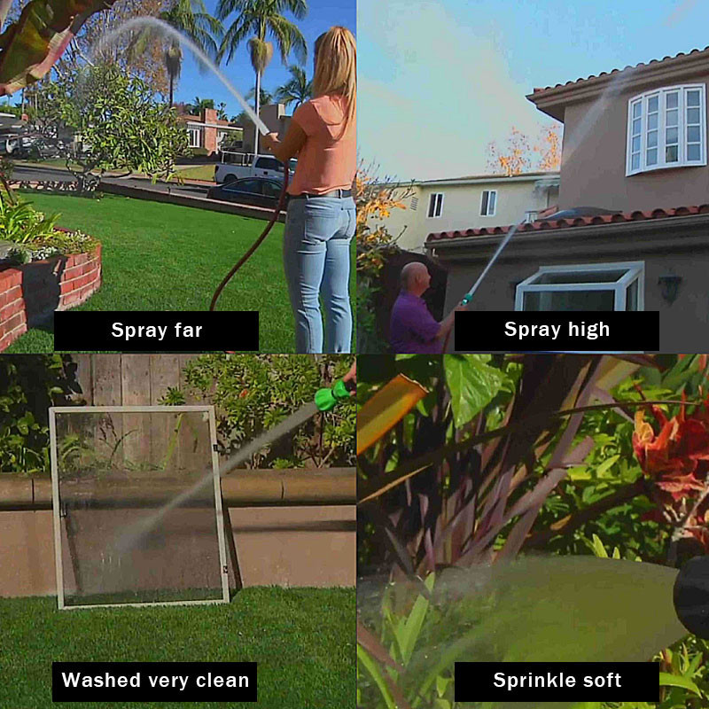 Garden Hose Nozzle Lawn Watering Sprinklers Irrigation Spray Adjustable Nozzles High Pressure Car Wash Water Spray Cleaning Tool