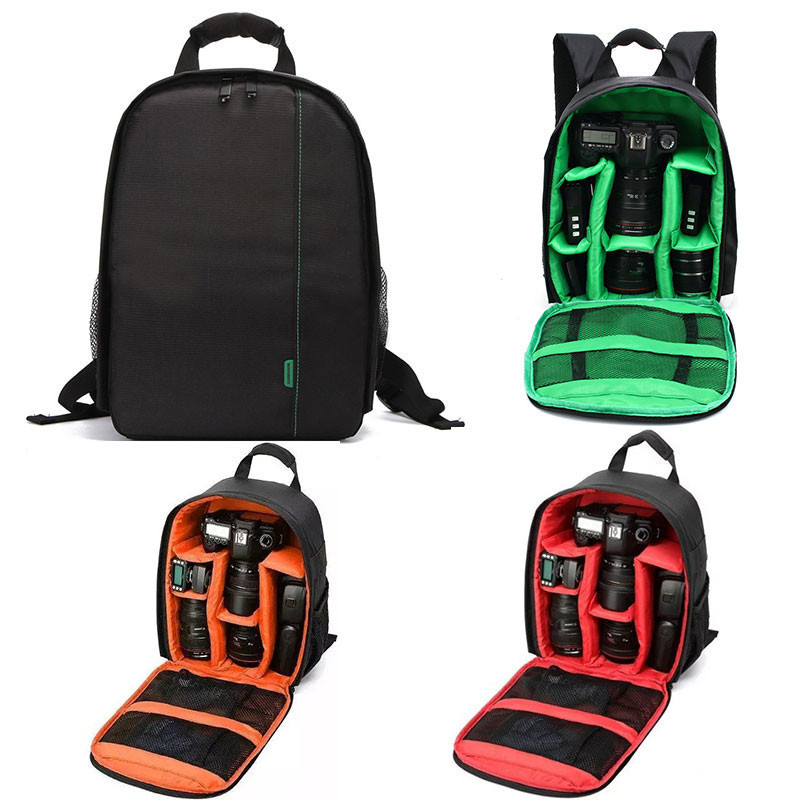 SLR Camera Backpack Multi-functional Shockproof Digital Camera Bag Outdoor Waterproof Camera Photo Bag Case for Nikon Canon DSLR