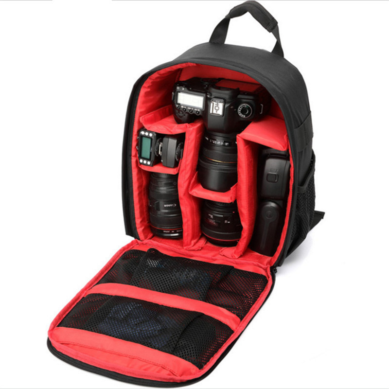 SLR Camera Backpack Multi-functional Shockproof Digital Camera Bag Outdoor Waterproof Camera Photo Bag Case for Nikon Canon DSLR