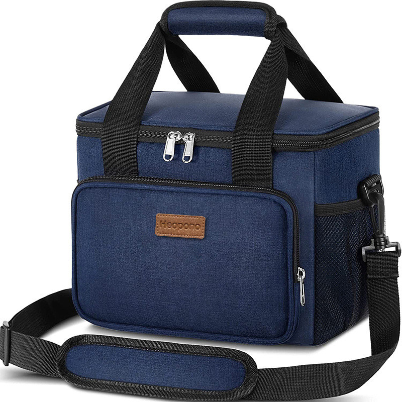 Large Capacity Oxford Lunch Bags for Women Men Thermal Lunch Box Leakproof Soft Cooler Tote Bag Oxford Cloth Handbag for Picnic