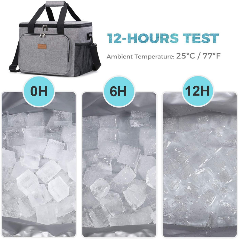 Large Capacity Oxford Lunch Bags for Women Men Thermal Lunch Box Leakproof Soft Cooler Tote Bag Oxford Cloth Handbag for Picnic