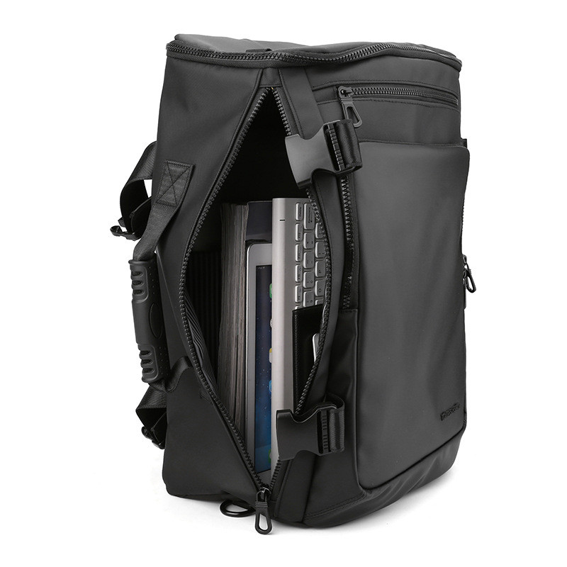 Luxury Fashion Leather Men Backpack Large Capacity Travel Backpacks Waterproof Laptop Backpack Male Business Shoulder Bag