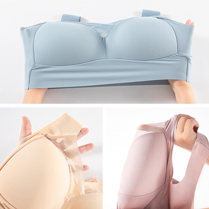 Push Up Bra Underwear Women Sexy Lace Bralette Wireless Soft Seamless Brassiere Comfortable Gathered Sport Bras Female Lingerie