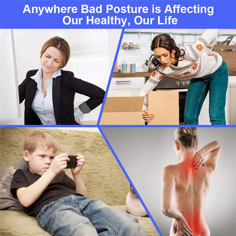 Smart Posture Corrector Adjustable Back Support Spine Hunchback Belt Medical Vibration Reminder Brace LCD Body Reshape Orthosis