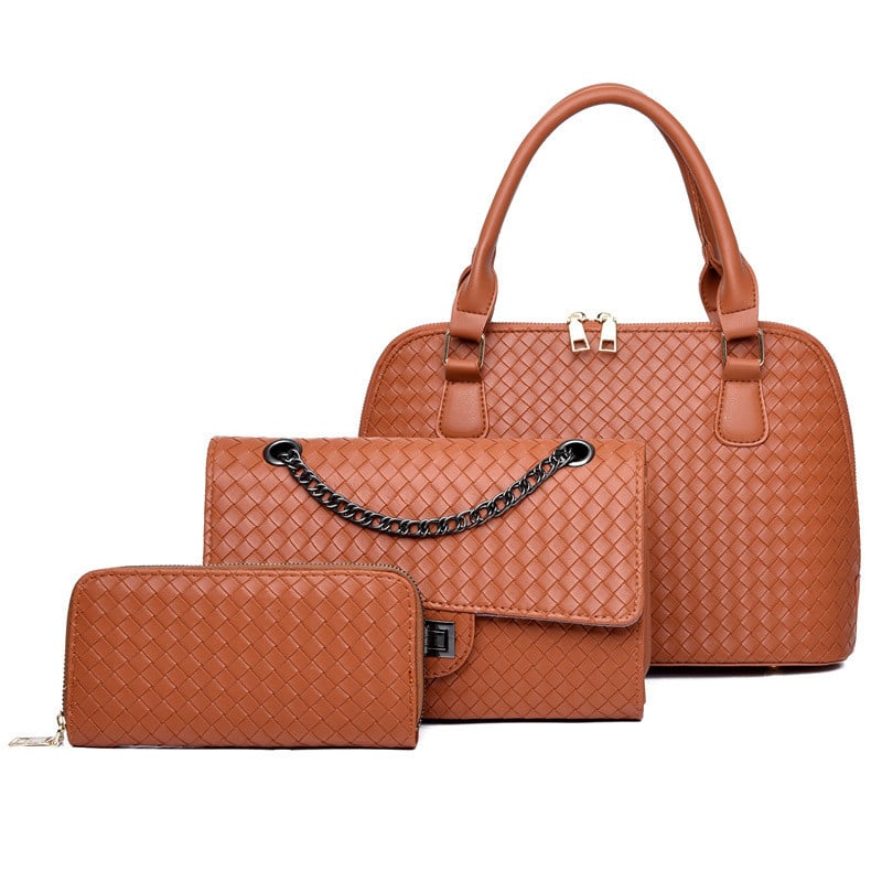 3pcs/set Women's Luxury Composite Shoulder Bag Ladies Handbags Clutches Bags PU Leather Messenger Bag Tote Bags Purse