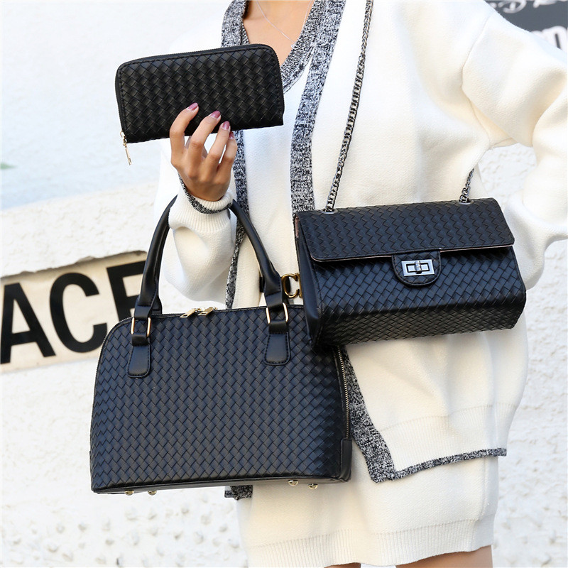 3pcs/set Women's Luxury Composite Shoulder Bag Ladies Handbags Clutches Bags PU Leather Messenger Bag Tote Bags Purse