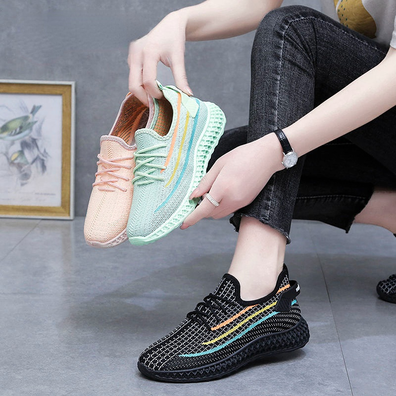 Women's Shoes New Spring Walking Shoes for Women Summer Mesh Sports Running Shoe Breathable Lightweight Ladies Fabric Sneakers