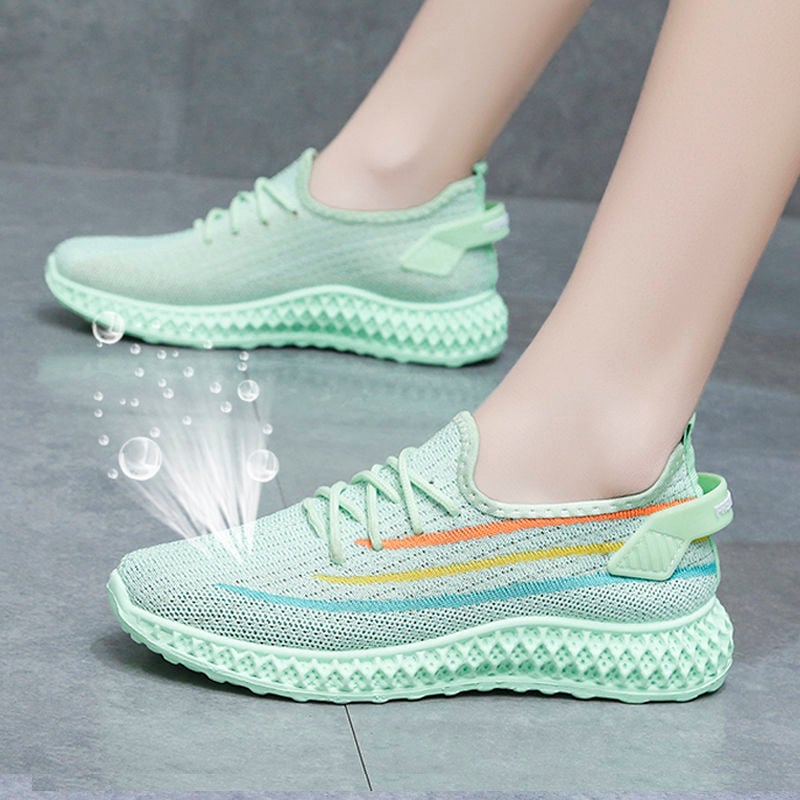 Women's Shoes New Spring Walking Shoes for Women Summer Mesh Sports Running Shoe Breathable Lightweight Ladies Fabric Sneakers