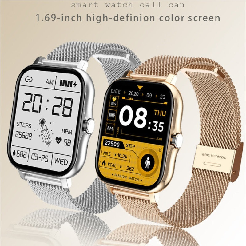 Smart Watch Bluetooth Wireless Sport Health Detection Temperature Blood Pressure Touch Smartwatch Waterproof Fitness Bracelet