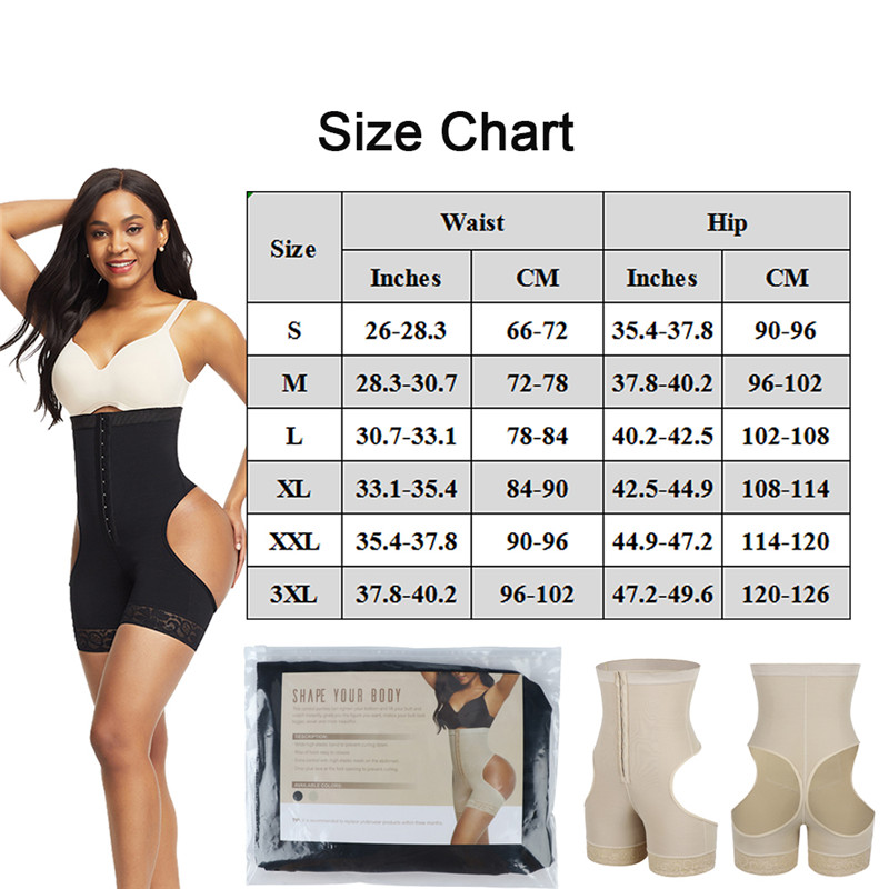 High Waist Butt lifter Tummy Control Panties Booty Lift Pulling Underwear Shaper Workout Waist Trainer Corset Shapewear