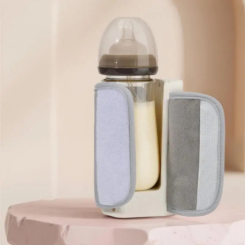 Portable Bottle Warmer Rechargeable Cordless Milk Warmer with Temperature Control Baby Bottle Warmer for Traveling Camping Home