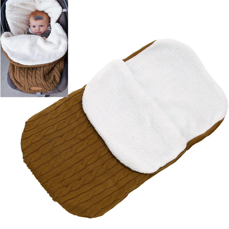 Baby Stroller Sleepsack Infant wheelchair Footmuff Windshield Winter Windproof Fleece Warm Soft Swaddle Blanket Sleeping Bag