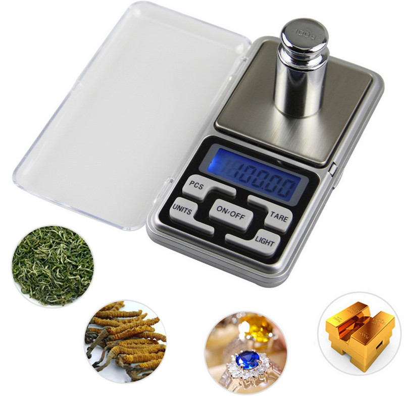 500g/0.01g Mini Jewelry Pocket Scales High Precision Gold Diamond Jewelry Weight Balance Backlight Electronic Scale For Kitchen