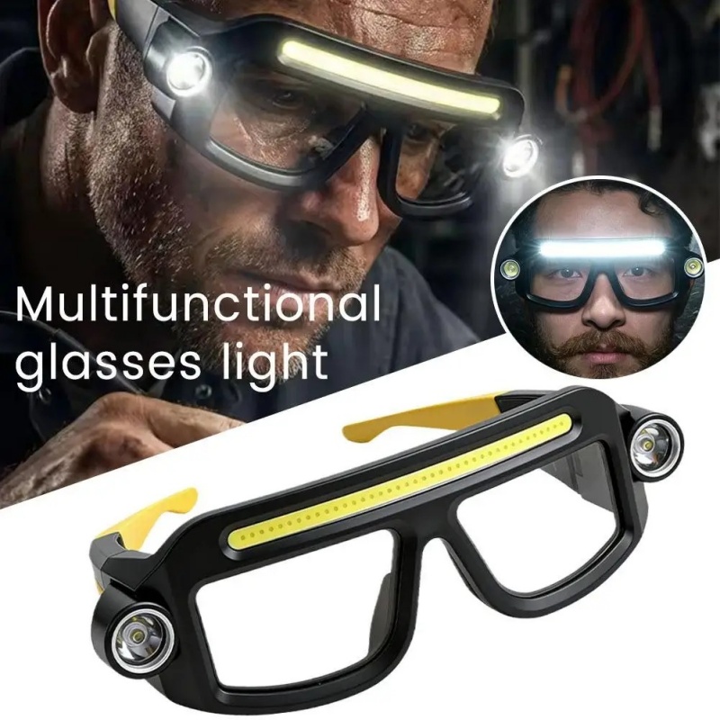 5 Modes LED Glasses Headlight Windproof Safety Multifunctional Headlamp Lightweight Waterproof Eyeglass Lamp Mechanic Work
