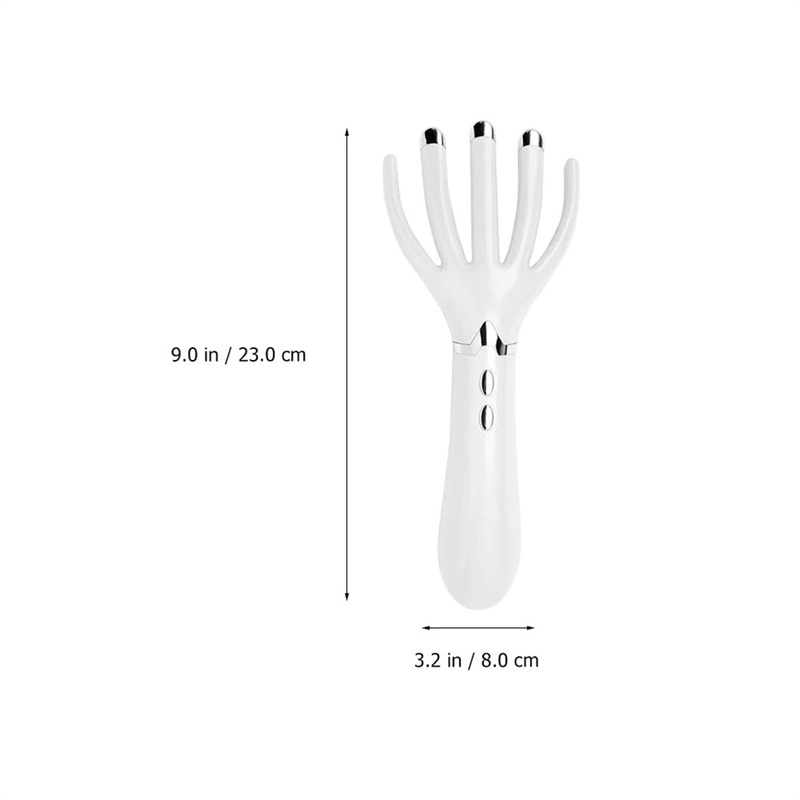 Mini Head Massager Heated Scalp Massager Comb Electric Vibration Relaxation Massage Portable Hair Care Tool for Stress Relief