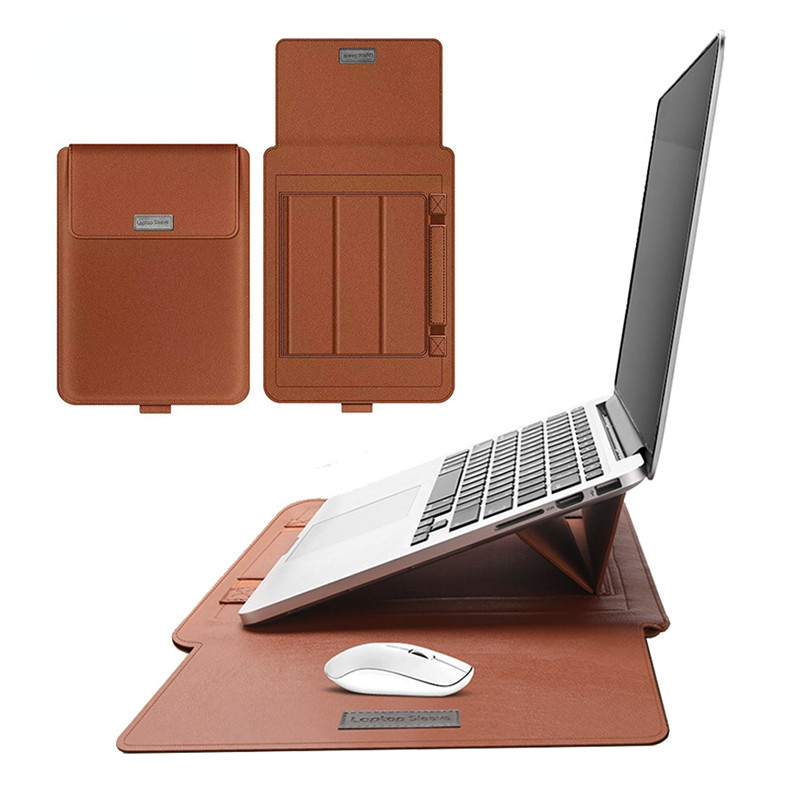 Pu Leather Laptop Bag Sleeve Case For Macbook Air Pro 13 14 16 Notebook Cover For Huawei Dell HP ASUS 15 15.4 15.6 17 inch