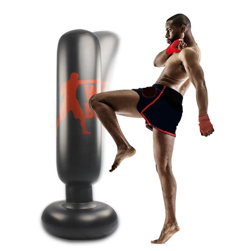 Inflatable Standing Punching Bag Heavy Training Inflatable Boxing Bag Fitness Training Sport Column Stress Relief Boxing Target