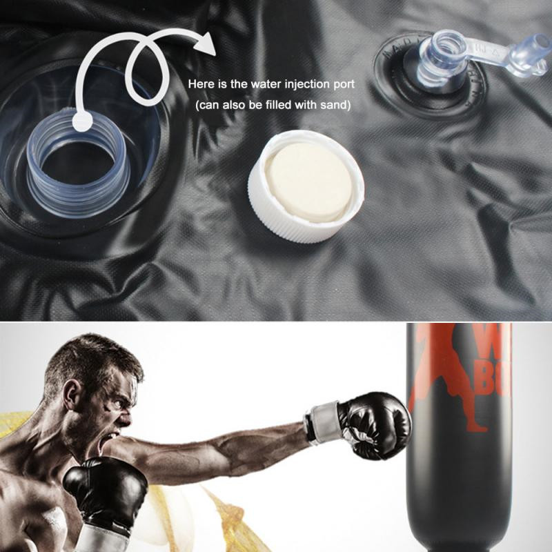 Inflatable Standing Punching Bag Heavy Training Inflatable Boxing Bag Fitness Training Sport Column Stress Relief Boxing Target