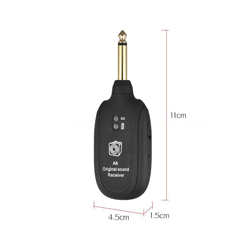 Guitar Wireless System Transmitter and Receiver Pickup UHF Audio Digital Electric Guitar Wireless System for Guitar Bass Violin