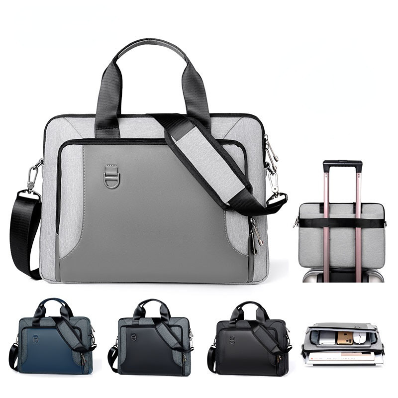 Laptop Bag Protector Sleeve Shoulder Bag Notebook Carrying Case For 13 14 15.6 17.3inch Macbook Air Shockproof Briefcase Handbag