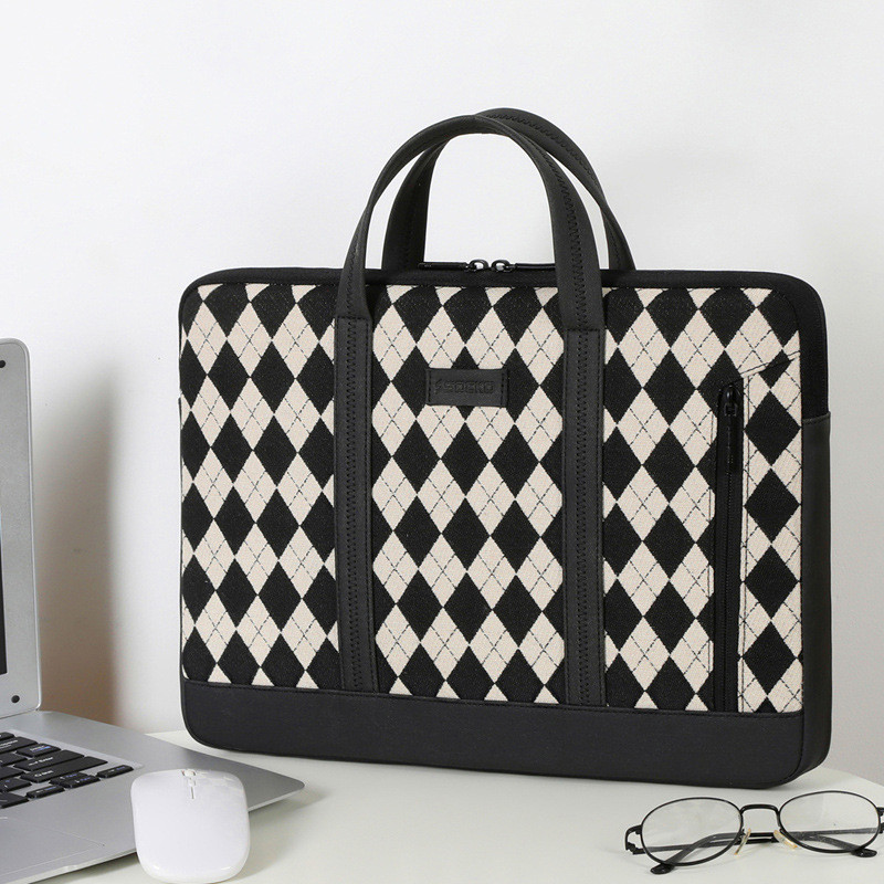 Laptop Bag Sleeve Case 13 14 15 inch Shoulder Notebook Bag For Macbook Lenovo HP Dell Huawei Shockproof Handbag Briefcase