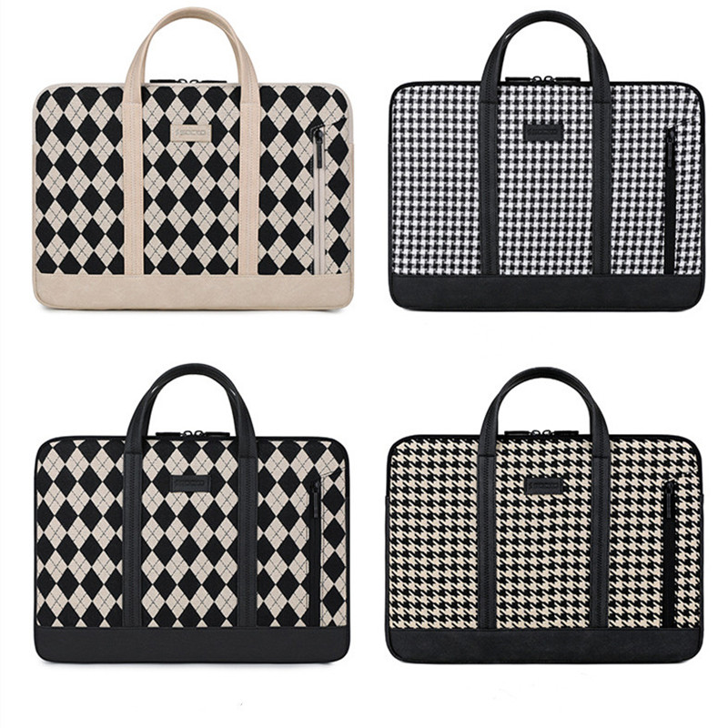Laptop Bag Sleeve Case 13 14 15 inch Shoulder Notebook Bag For Macbook Lenovo HP Dell Huawei Shockproof Handbag Briefcase