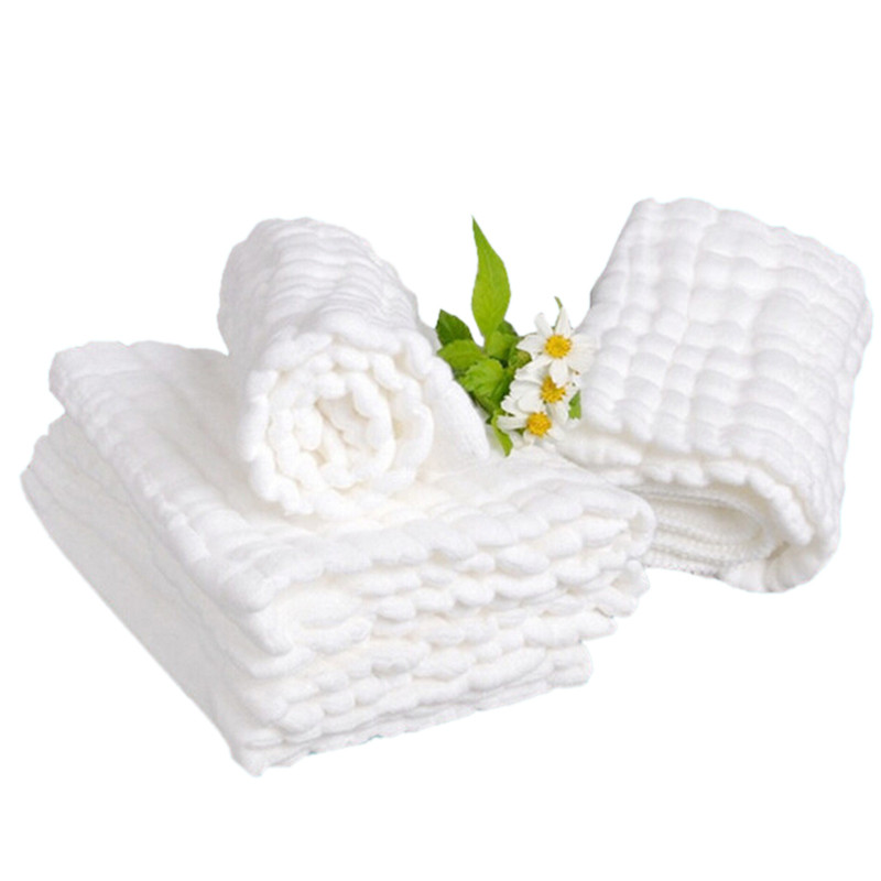 5pcs/set 100% Cotton Baby Diaper Inserts Reusable 10 Layers Newborn Nappies Liners Washable Soft Cloth Pocket Diaper Inserts