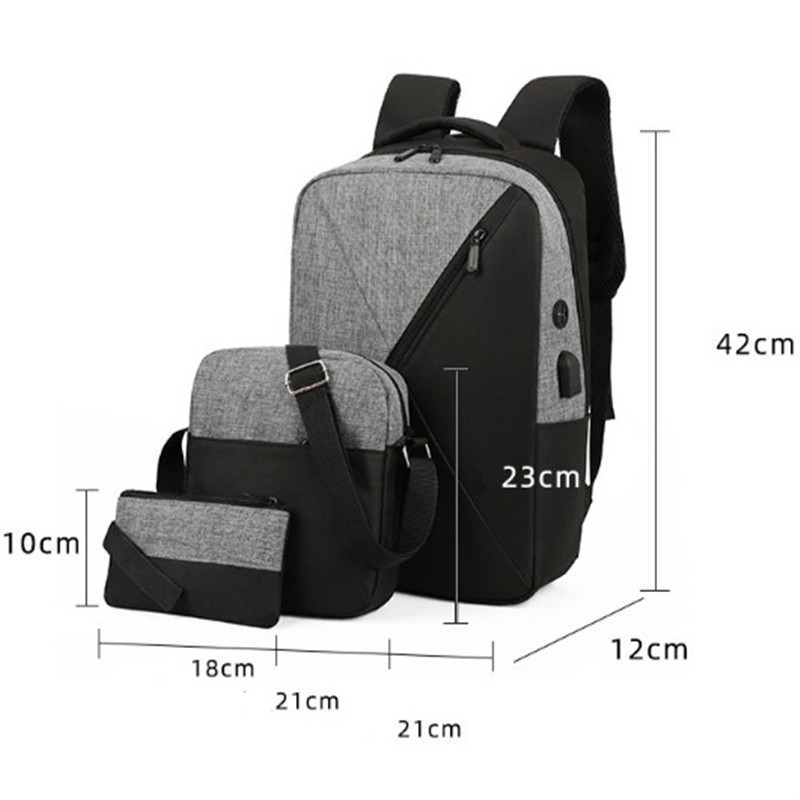 Student School Backpack Set Laptop Backpack 3pcs/set For Girls Kids College Pack Shoulder Bags For Teenagers Couple Backpacks