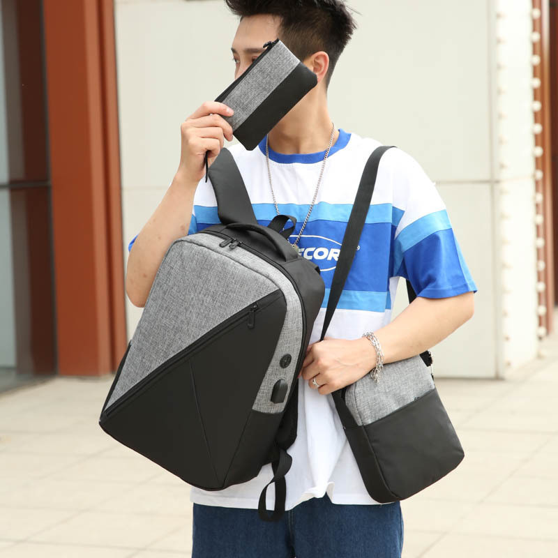 Student School Backpack Set Laptop Backpack 3pcs/set For Girls Kids College Pack Shoulder Bags For Teenagers Couple Backpacks