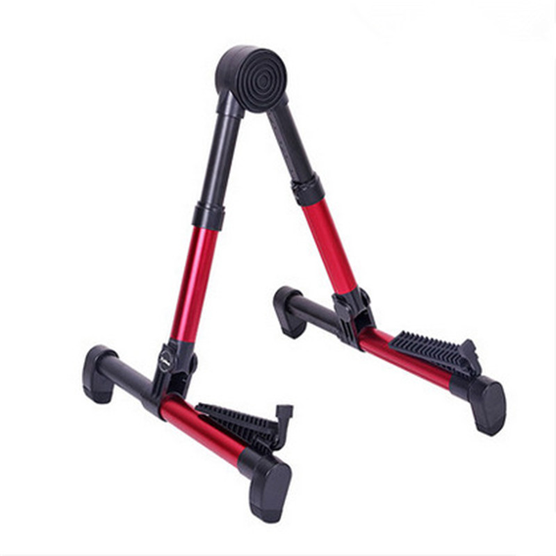 Professional Electric Guitar Stand Universal Folding Electric Acoustic Bass Stand A-Frame Musical Rack Holder Guitar Accessories