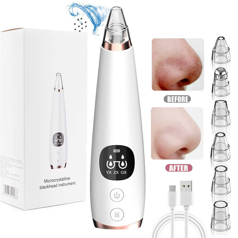 Electric Pore Cleaner Blackhead Remover Vacuum Face Skin Care Suction Black Dots Blackheads Pimples Removal Deep Cleaning Tool