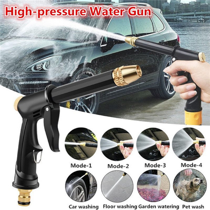 Gardening Hose High Pressure Household Car Wash Water Spray Telescopic Hose Garden Cleaning Watering Sprinkler Set