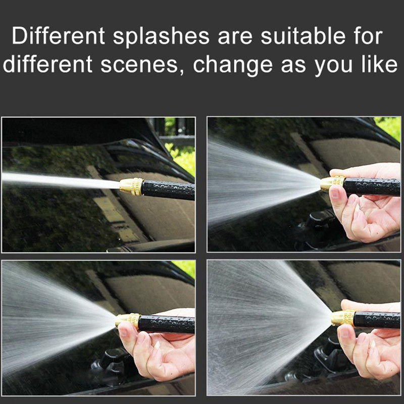 Gardening Hose High Pressure Household Car Wash Water Spray Telescopic Hose Garden Cleaning Watering Sprinkler Set