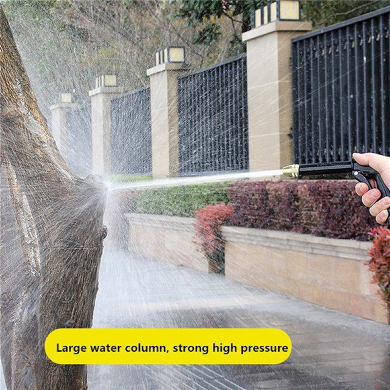 Gardening Hose High Pressure Household Car Wash Water Spray Telescopic Hose Garden Cleaning Watering Sprinkler Set