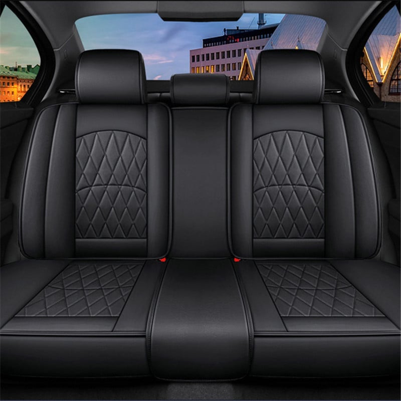 Car Seat Cover Waterproof PU Leather Automobile Seat Cushion Universal Wear-Resistant Seat Protector Pad Car Accessories