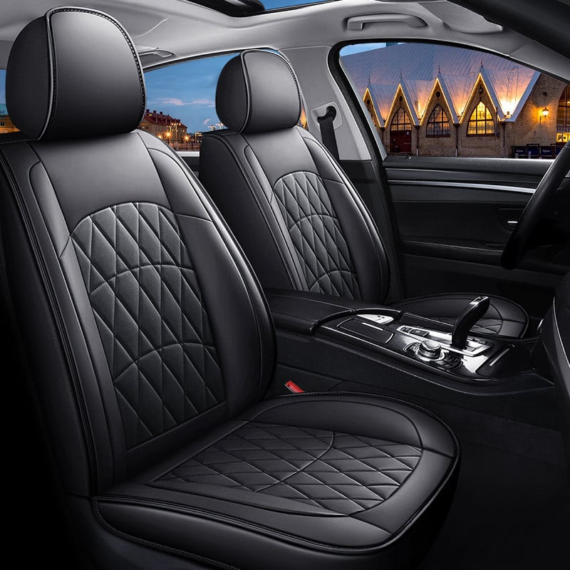Car Seat Cover Waterproof PU Leather Automobile Seat Cushion Universal Wear-Resistant Seat Protector Pad Car Accessories
