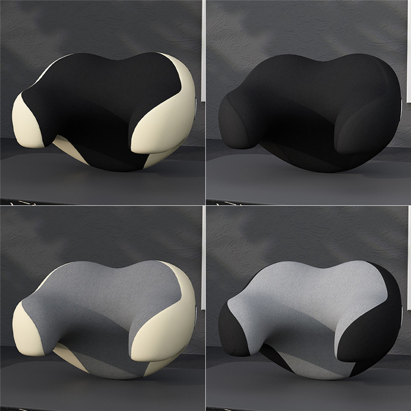 Auto Passengers Seat Headrest U-shaped Neck Pillow Car Memory Foam Detachable Comfortable Sleeping Nap Time Cushion Head Support