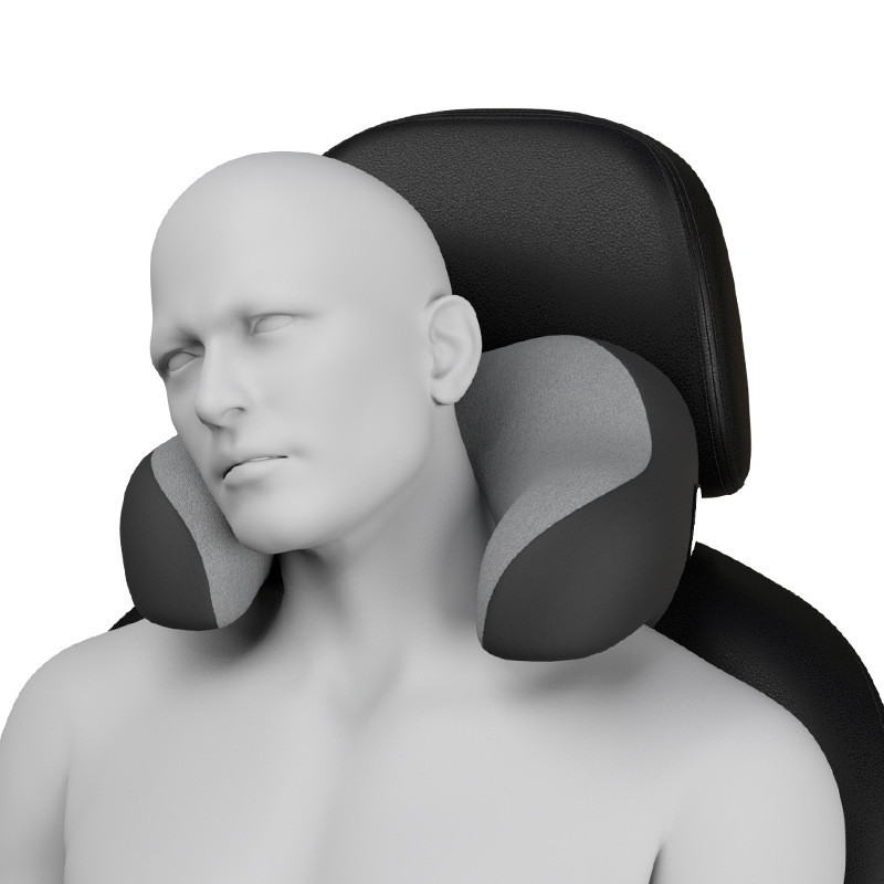 Auto Passengers Seat Headrest U-shaped Neck Pillow Car Memory Foam Detachable Comfortable Sleeping Nap Time Cushion Head Support
