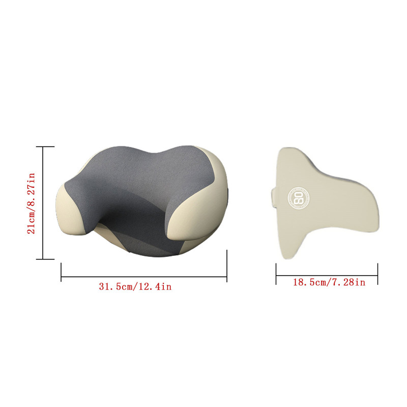 Auto Passengers Seat Headrest U-shaped Neck Pillow Car Memory Foam Detachable Comfortable Sleeping Nap Time Cushion Head Support