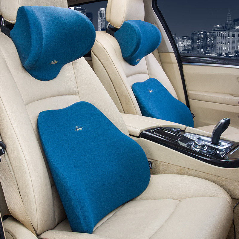 Car Seat Headrest Pillow Neck Lumbar Support Pillow For Car Travel Pillow Soft Seat Back Support Waist Pillow Car Accessories