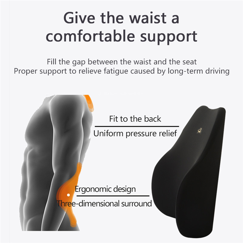 Car Seat Headrest Pillow Neck Lumbar Support Pillow For Car Travel Pillow Soft Seat Back Support Waist Pillow Car Accessories