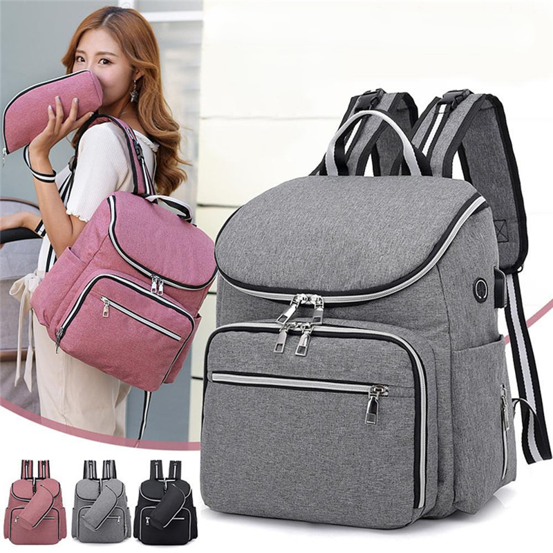 Fashion Mummy Bag Maternity Nappy Backpack Large Capacity Bags Mom Baby Stroller Backpacks Waterproof Outdoor Travel Diaper Bag