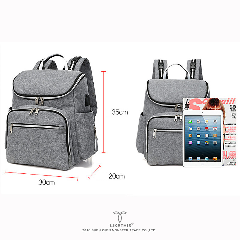 Fashion Mummy Bag Maternity Nappy Backpack Large Capacity Bags Mom Baby Stroller Backpacks Waterproof Outdoor Travel Diaper Bag